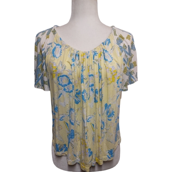 Free People Tops - Free People Summer Top - yellow and blue